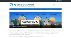 Desktop Screenshot of mysafetydepartment.com