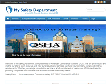 Tablet Screenshot of mysafetydepartment.com